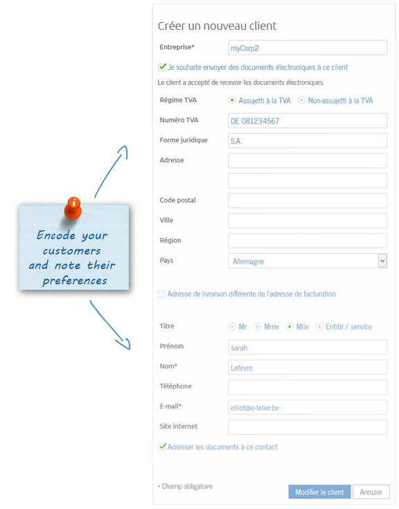 Customers portfolio and preferences
